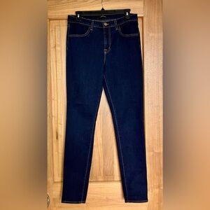 EUC J BRAND Maria High Rise Stretch Skinny Jeans Sz 30 Starless Dark Blue Wash